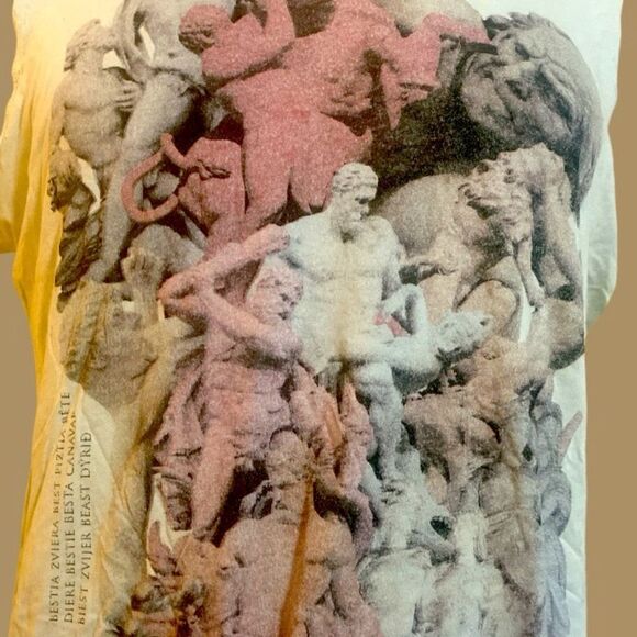 Sleeveless T-shirt from H&M with male sculptures - Picture 1 of 4